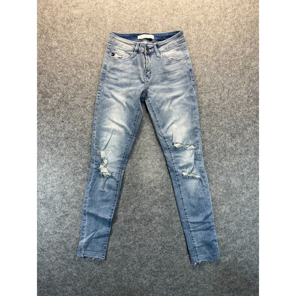 Kancan Womens Jeans Size 25 Ankle Skinny Distressed Stretch Midrise Denim‎ Pants